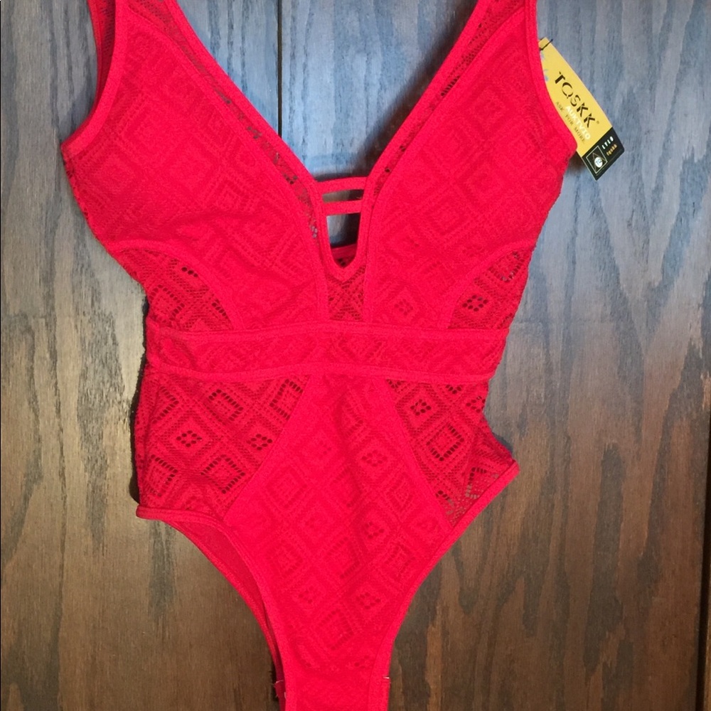 Crochet one piece swim suit